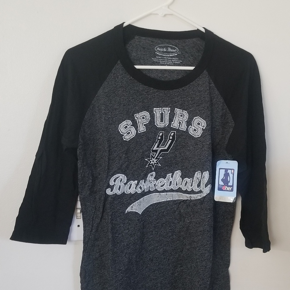 Women's Raglan Spurs Leonard tshirt NWT Large